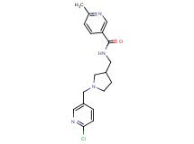 N-({1-[(6-chloropyridin-3-yl)methyl]pyrrolidin-3-yl}methyl)-6-methylnicotinamide