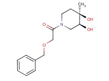 (3S*,4R*)-1-[(benzyloxy)acetyl]-4-methylpiperidine-3,4-diol