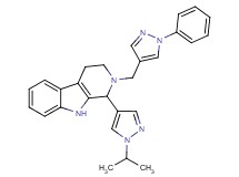 1-(1-isopropyl-1H-pyrazol-4-yl)-2-[(1-phenyl-1H-pyrazol-4-yl)methyl]-2,3,4,9-tetrahydro-1H-beta-carboline
