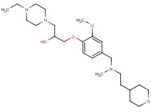 1-(4-ethyl-1-piperazinyl)-3-[2-methoxy-4-({methyl[2-(tetrahydro-2H-pyran-4-yl)ethyl]amino}methyl)phenoxy]-2-propanol
