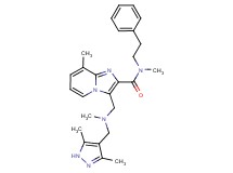 3-{[[(3,5-dimethyl-1H-pyrazol-4-yl)methyl](methyl)amino]methyl}-N,8-dimethyl-N-(2-phenylethyl)imidazo[1,2-a]pyridine-2-carboxamide