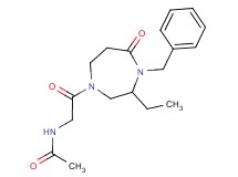 N-[2-(4-benzyl-3-ethyl-5-oxo-1,4-diazepan-1-yl)-2-oxoethyl]acetamide