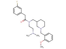 N-[2-(dimethylamino)ethyl]-2-(3-fluorophenyl)-N-{[1-(2-methoxybenzyl)-3-piperidinyl]methyl}acetamide