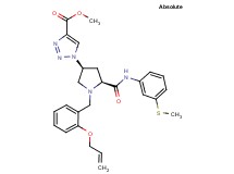 methyl 1-[(3S,5S)-1-[2-(allyloxy)benzyl]-5-({[3-(methylthio)phenyl]amino}carbonyl)-3-pyrrolidinyl]-1H-1,2,3-triazole-4-carboxylate