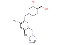 (3R*,4R*)-1-[2,4-dimethyl-5-(1H-1,2,4-triazol-1-ylmethyl)benzyl]-4-(hydroxymethyl)-3-piperidinol