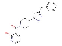 3-{[4-(3-benzyl-1H-pyrazol-5-yl)piperidin-1-yl]carbonyl}pyridin-2-ol