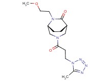 (1S*,5R*)-6-(2-methoxyethyl)-3-[3-(5-methyl-1H-tetrazol-1-yl)propanoyl]-3,6-diazabicyclo[3.2.2]nonan-7-one