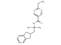 N-[2-(2,3-dihydro-1H-inden-2-yl)-1,1-dimethylethyl]-2-ethyl-5-pyrimidinecarboxamide