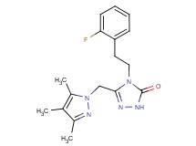 4-[2-(2-fluorophenyl)ethyl]-5-[(3,4,5-trimethyl-1H-pyrazol-1-yl)methyl]-2,4-dihydro-3H-1,2,4-triazol-3-one