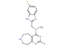 N-[(6-fluoro-1H-benzimidazol-2-yl)methyl]-N-methyl-6,7,8,9-tetrahydro-5H-pyrimido[4,5-d]azepin-4-amine dihydrochloride