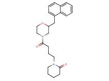 1-{4-[2-(1-naphthylmethyl)-4-morpholinyl]-4-oxobutyl}-2-piperidinone