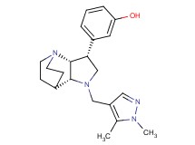 3-{(3R*,3aR*,7aR*)-1-[(1,5-dimethyl-1H-pyrazol-4-yl)methyl]octahydro-4,7-ethanopyrrolo[3,2-b]pyridin-3-yl}phenol