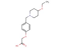 {4-[(4-ethoxypiperidin-1-yl)methyl]phenoxy}acetic acid