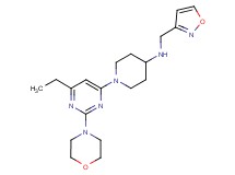 1-(6-ethyl-2-morpholin-4-ylpyrimidin-4-yl)-N-(isoxazol-3-ylmethyl)piperidin-4-amine