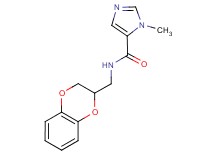 N-(2,3-dihydro-1,4-benzodioxin-2-ylmethyl)-1-methyl-1H-imidazole-5-carboxamide trifluoroacetate