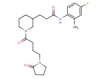 N-(4-fluoro-2-methylphenyl)-3-{1-[4-(2-oxo-1-pyrrolidinyl)butanoyl]-3-piperidinyl}propanamide