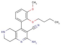 2-amino-4-(2-butoxy-3-methoxyphenyl)-5,6,7,8-tetrahydro-1,6-naphthyridine-3-carbonitrile