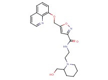 N-{2-[2-(hydroxymethyl)-1-piperidinyl]ethyl}-5-[(8-quinolinyloxy)methyl]-3-isoxazolecarboxamide