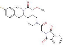 N-[1-{1-[(1,3-dioxo-1,3-dihydro-2H-isoindol-2-yl)acetyl]-4-piperidinyl}-2-(4-fluorophenyl)ethyl]-2-methoxy-N-methylacetamide