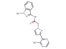 N-(1-methyl-1H-indazol-3-yl)-2-[3-(3-methylpyrazin-2-yl)-1H-pyrazol-1-yl]acetamide