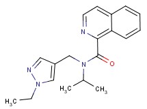 N-[(1-ethyl-1H-pyrazol-4-yl)methyl]-N-isopropyl-1-isoquinolinecarboxamide