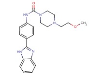N-[4-(1H-benzimidazol-2-yl)phenyl]-4-(2-methoxyethyl)piperazine-1-carboxamide