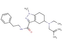 5-[ethyl(2-methyl-2-propen-1-yl)amino]-1-methyl-N-(2-phenylethyl)-4,5,6,7-tetrahydro-1H-indazole-3-carboxamide