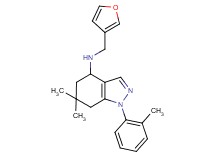 N-(3-furylmethyl)-6,6-dimethyl-1-(2-methylphenyl)-4,5,6,7-tetrahydro-1H-indazol-4-amine