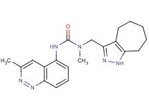 N-(1,4,5,6,7,8-hexahydrocyclohepta[c]pyrazol-3-ylmethyl)-N-methyl-N'-(3-methylcinnolin-5-yl)urea