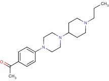 1-{4-[4-(1-propyl-4-piperidinyl)-1-piperazinyl]phenyl}ethanone