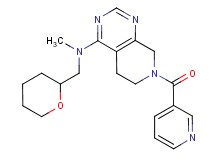 N-methyl-7-(pyridin-3-ylcarbonyl)-N-(tetrahydro-2H-pyran-2-ylmethyl)-5,6,7,8-tetrahydropyrido[3,4-d]pyrimidin-4-amine