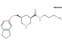(3R,5S)-N-butyl-5-[(2,3-dihydro-1H-inden-5-yloxy)methyl]-3-piperidinecarboxamide