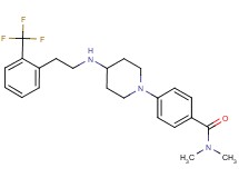 N,N-dimethyl-4-[4-({2-[2-(trifluoromethyl)phenyl]ethyl}amino)-1-piperidinyl]benzamide