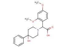 (2,4-dimethoxyphenyl)(4-hydroxy-4-phenylpiperidin-1-yl)acetic acid