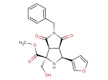 methyl (1S*,3S*,3aR*,6aS*)-5-benzyl-3-(3-furyl)-1-(hydroxymethyl)-4,6-dioxooctahydropyrrolo[3,4-c]pyrrole-1-carboxylate