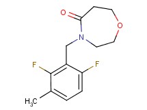 4-(2,6-difluoro-3-methylbenzyl)-1,4-oxazepan-5-one