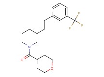 1-(tetrahydro-2H-pyran-4-ylcarbonyl)-3-{2-[3-(trifluoromethyl)phenyl]ethyl}piperidine