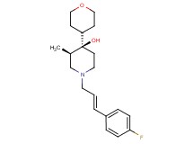 (3R*,4R*)-1-[(2E)-3-(4-fluorophenyl)-2-propen-1-yl]-3-methyl-4-(tetrahydro-2H-pyran-4-yl)-4-piperidinol
