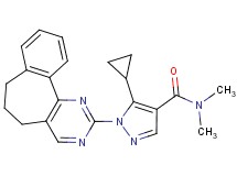 5-cyclopropyl-1-(6,7-dihydro-5H-benzo[6,7]cyclohepta[1,2-d]pyrimidin-2-yl)-N,N-dimethyl-1H-pyrazole-4-carboxamide