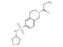 2-propionyl-N-(tetrahydrofuran-3-yl)-1,2,3,4-tetrahydroisoquinoline-6-sulfonamide