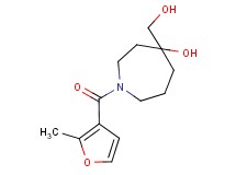 4-(hydroxymethyl)-1-(2-methyl-3-furoyl)-4-azepanol