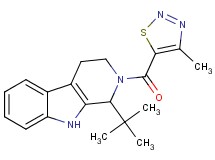1-tert-butyl-2-[(4-methyl-1,2,3-thiadiazol-5-yl)carbonyl]-2,3,4,9-tetrahydro-1H-beta-carboline