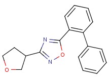 5-biphenyl-2-yl-3-(tetrahydrofuran-3-yl)-1,2,4-oxadiazole