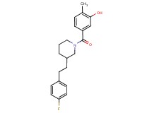 5-({3-[2-(4-fluorophenyl)ethyl]-1-piperidinyl}carbonyl)-2-methylphenol