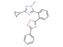 5-[2-(3-cyclopropyl-1H-1,2,4-triazol-5-yl)phenyl]-3-phenyl-1,2,4-oxadiazole