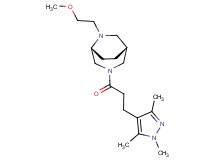 (1R*,5R*)-6-(2-methoxyethyl)-3-[3-(1,3,5-trimethyl-1H-pyrazol-4-yl)propanoyl]-3,6-diazabicyclo[3.2.2]nonane