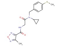 N-(2-{cyclopropyl[4-(methylthio)benzyl]amino}-2-oxoethyl)-4-methyl-1,2,5-oxadiazole-3-carboxamide