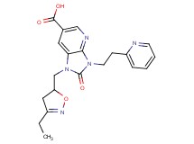 1-[(3-ethyl-4,5-dihydroisoxazol-5-yl)methyl]-2-oxo-3-(2-pyridin-2-ylethyl)-2,3-dihydro-1H-imidazo[4,5-b]pyridine-6-carboxylic acid