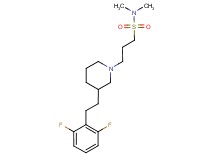 3-{3-[2-(2,6-difluorophenyl)ethyl]-1-piperidinyl}-N,N-dimethyl-1-propanesulfonamide