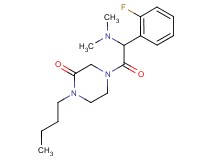 1-butyl-4-[(dimethylamino)(2-fluorophenyl)acetyl]-2-piperazinone